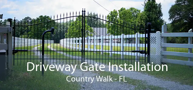  Driveway Gate Installation Country Walk - FL