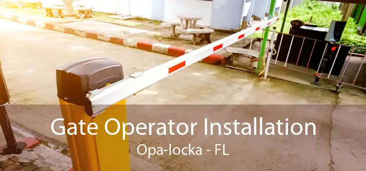  Gate Operator Installation Opa-locka - FL